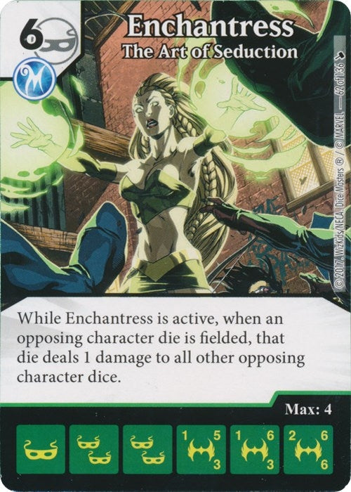 Enchantress - The Art of Seduction (62) [TMT] - Dice Masters Single