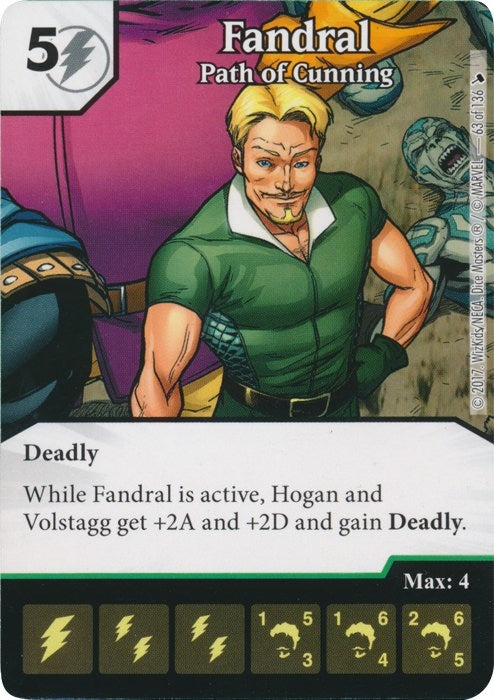 Fandral - Path of Cunning (63) [TMT] - Dice Masters Single