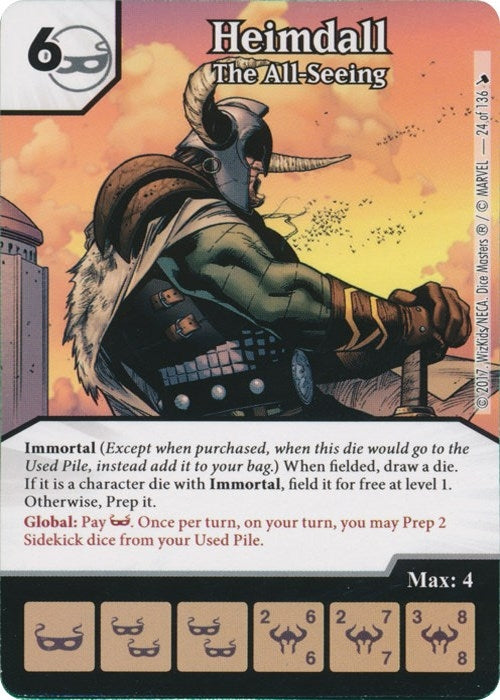 Heimdall - The All-Seeing (24) [TMT] - Dice Masters Single