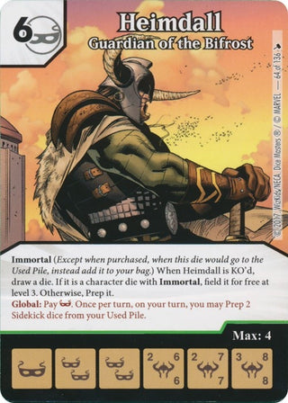 Heimdall - Guardian of the Bifrost (64) [TMT] - Dice Masters Single