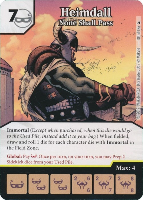 Heimdall - None Shall Pass (104) [TMT] - Dice Masters Single