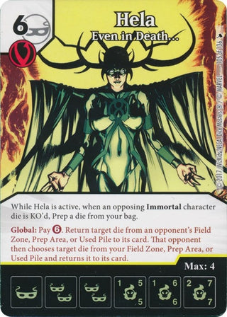 Hela - Even in Death... (105) [TMT] - Dice Masters Single