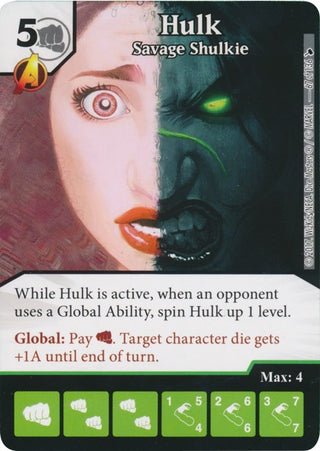 Hulk - Savage Shulkie (67) [TMT] - Dice Masters Single