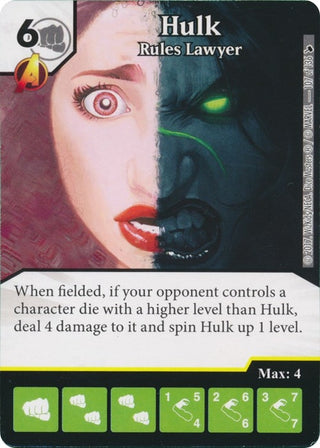 Hulk - Rules Lawyer (107) [TMT] - Dice Masters Single