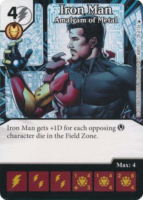 Iron Man - Amalgam of Metal (28) [TMT] - Dice Masters Single