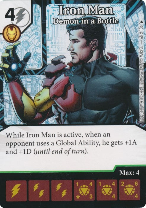 Iron Man - Demon in a Bottle (68) [TMT] - Dice Masters Single
