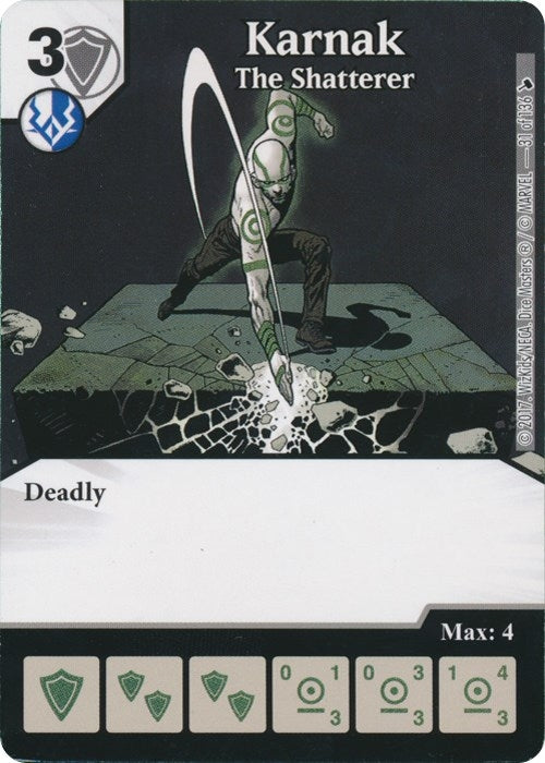 Karnak - The Shatterer (31) [TMT] - Dice Masters Single