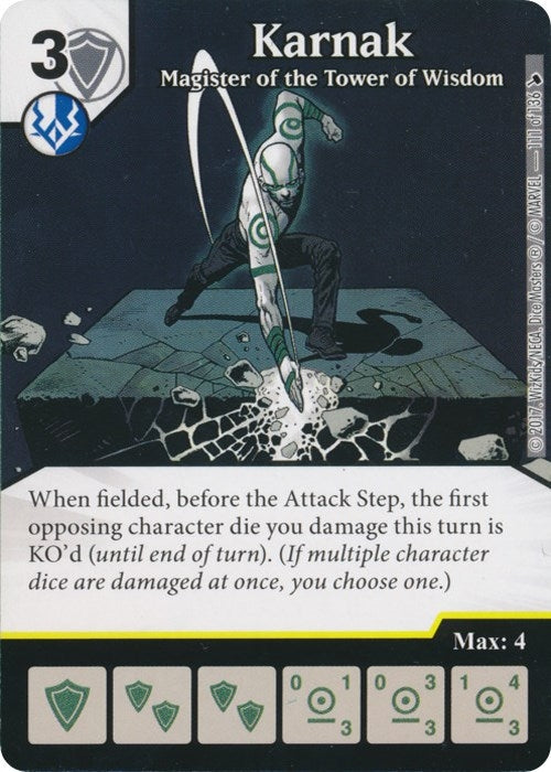 Karnak - Magister of the Tower of Wisdom (111) [TMT] - Dice Masters Single