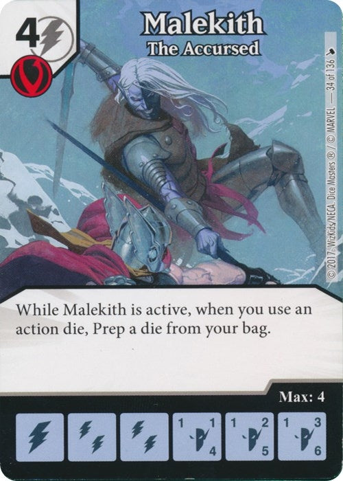 Malekith - The Accursed (34) [TMT] - Dice Masters Single