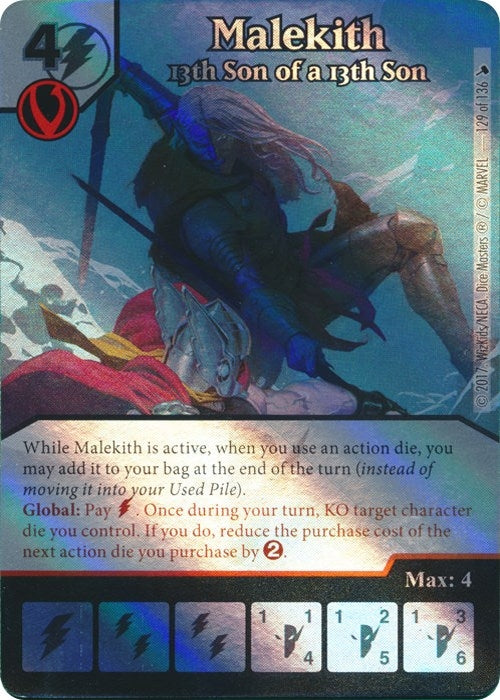 Malekith - 13th Son of a 13th Son (129) [TMT] - Dice Masters Single