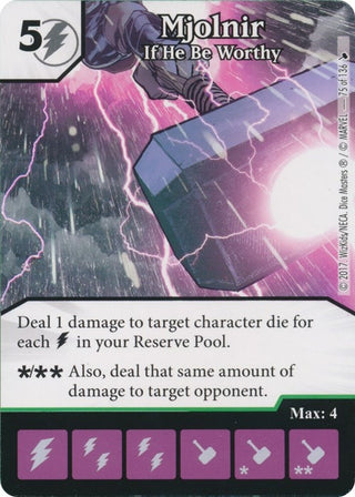Mjolnir - If He Be Worthy (75) [TMT] - Dice Masters Single