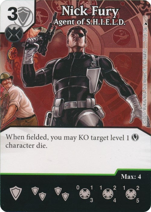 Nick Fury - Agent of S.H.I.E.L.D. (77) [TMT] - Dice Masters Single