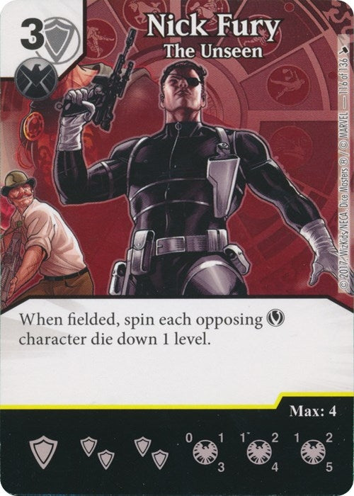Nick Fury - The Unseen (116) [TMT] - Dice Masters Single
