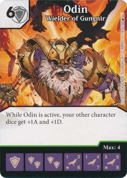 Odin - Wielder of Gungnir (78) [TMT] - Dice Masters Single