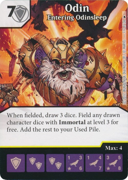 Odin - Entering Odinsleep (117) [TMT] - Dice Masters Single