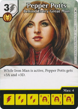 Pepper Potts - Behind Every Great Man (118) [TMT] - Dice Masters Single