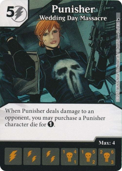 Punisher - Wedding Day Massacre (40) [TMT] - Dice Masters Single