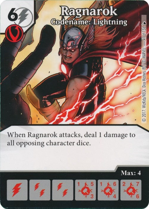 Ragnarok - Codename: Lightning (41) [TMT] - Dice Masters Single