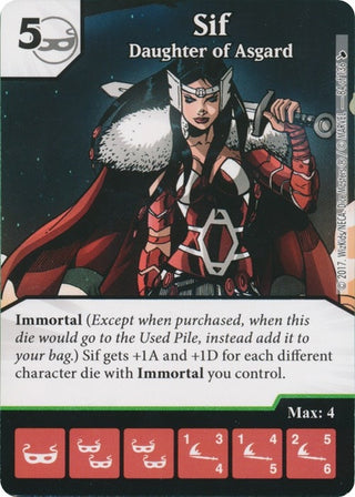 Sif - Daughter of Asgard (84) [TMT] - Dice Masters Single