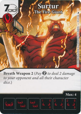 Surtur - The Fire Giant (45) [TMT] - Dice Masters Single