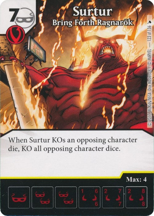 Surtur - Bring Forth Ragnarok (123) [TMT] - Dice Masters Single