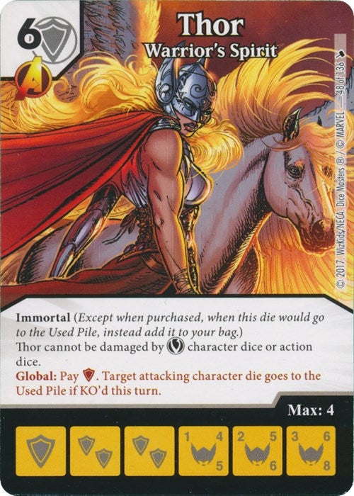 Thor - Warrior’s Spirit (48) [TMT] - Dice Masters Single