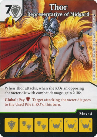 Thor - Representative of Midgard (88) [TMT] - Dice Masters Single
