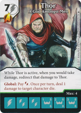 Thor - A God Amongst Men (87) [TMT] - Dice Masters Single