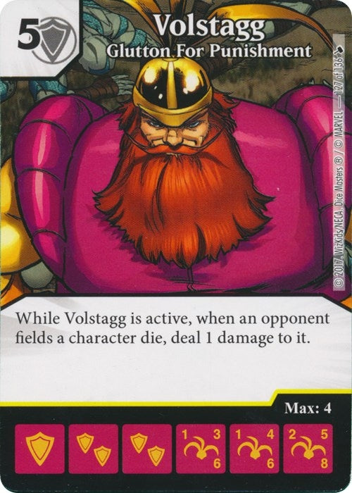 Volstagg - Glutton For Punishment (127) [TMT] - Dice Masters Single