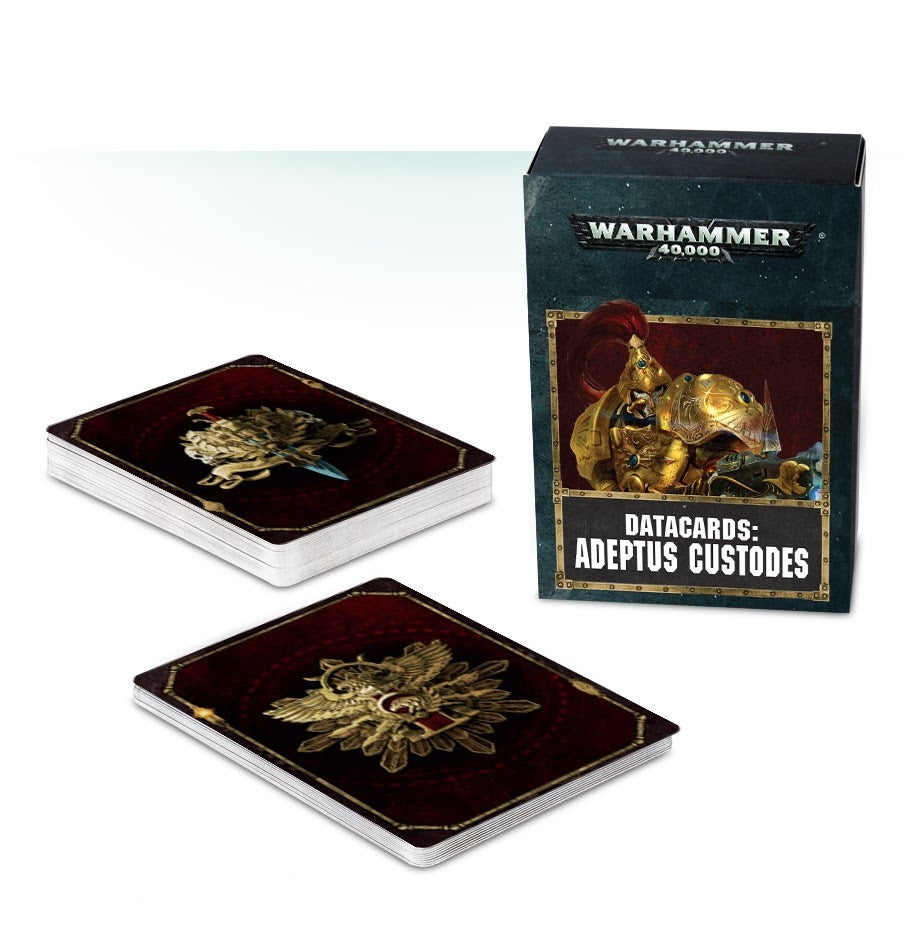 Warhammer: 40K - Datacards: Adeptus Custodes [ACCS] - Warhammer Game Accessories Sealed