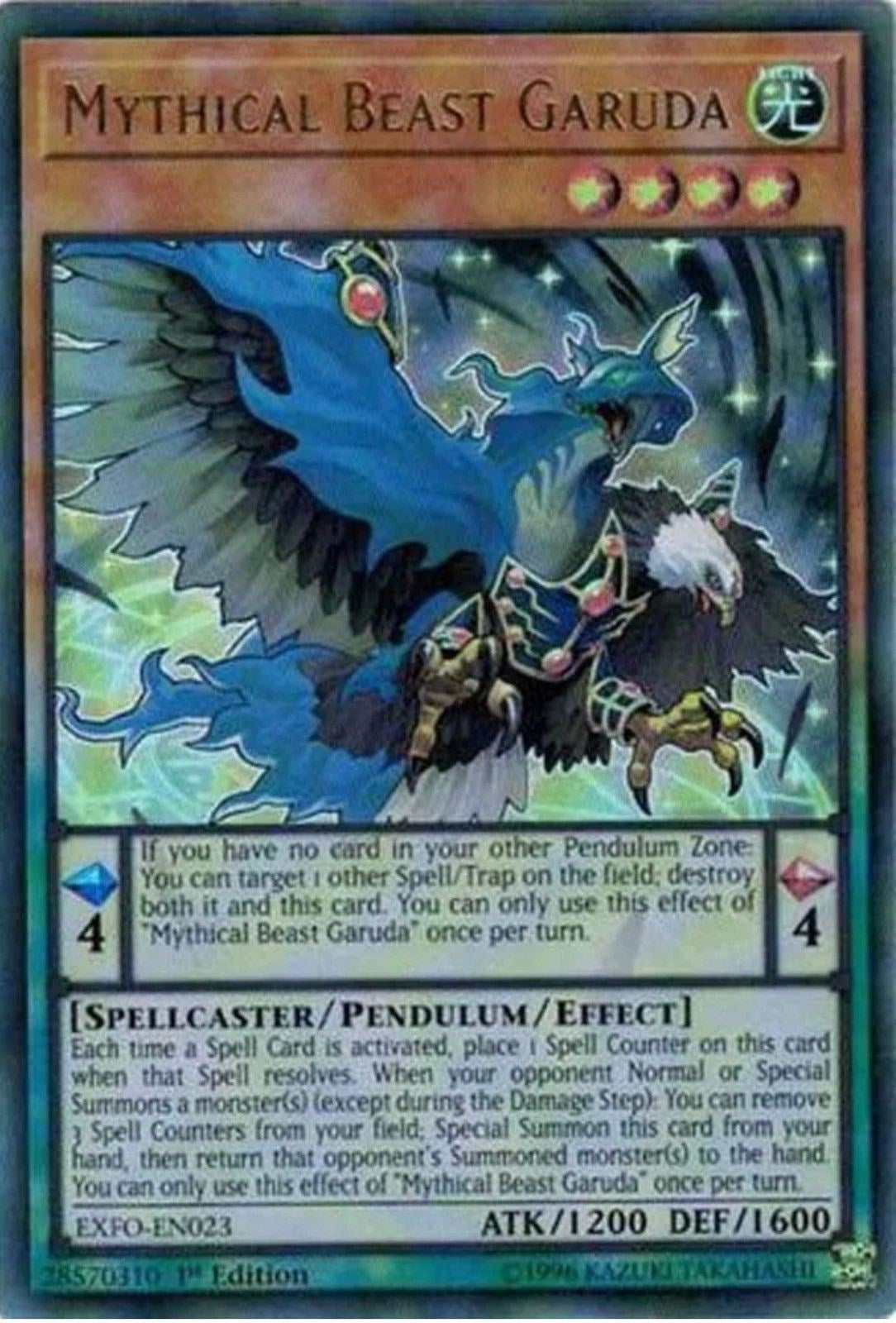 Mythical Beast Garuda (23) (EXFO) - YuGiOh Single