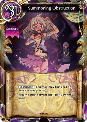 Summoning Obstruction (2041) [BP02] - The Caster Chronicles Single