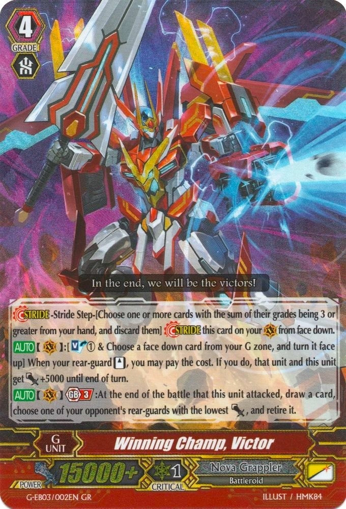 Winning Champ Victor (3002) [G-EB03] - Cardfight Vanguard Single