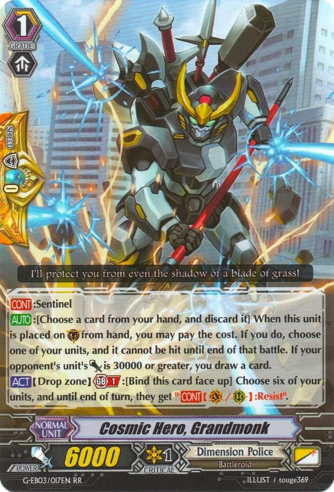 Cosmic Hero Grandmonk (3017) [G-EB03] - Cardfight Vanguard Single