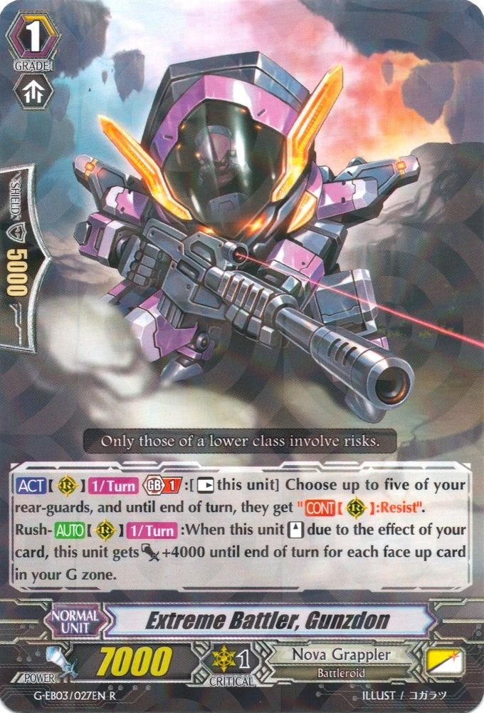 Extreme Battler Gunzdon (3027) [G-EB03] - Cardfight Vanguard Single