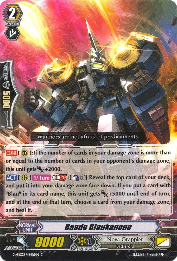 Baade Blaukanone (3045) [G-EB03] - Cardfight Vanguard Single