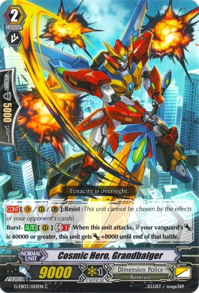 Cosmic Hero Granbalger (3059) [G-EB03] - Cardfight Vanguard Single