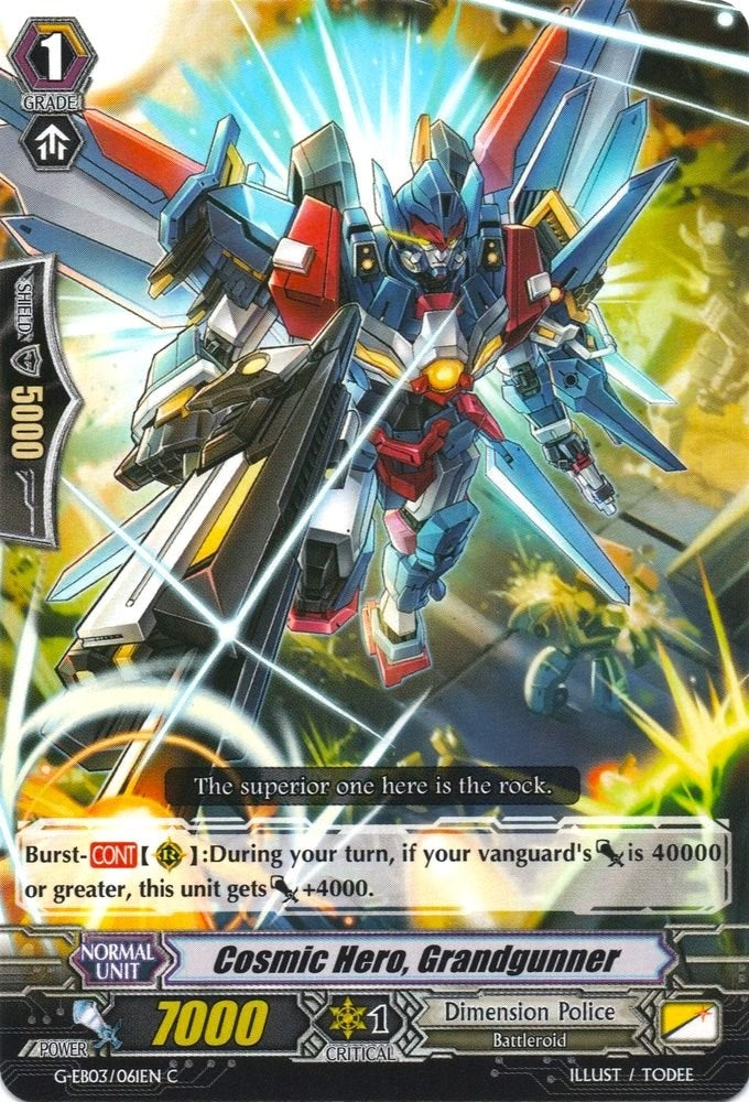 Cosmic Hero Grandgunner (3061) [G-EB03] - Cardfight Vanguard Single