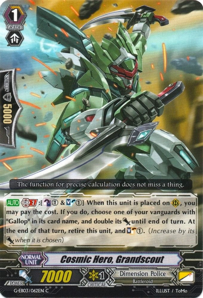 Cosmic Hero Grandscout (3062) [G-EB03] - Cardfight Vanguard Single