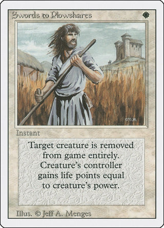 Swords to Plowshares [3ED] - MTG Single