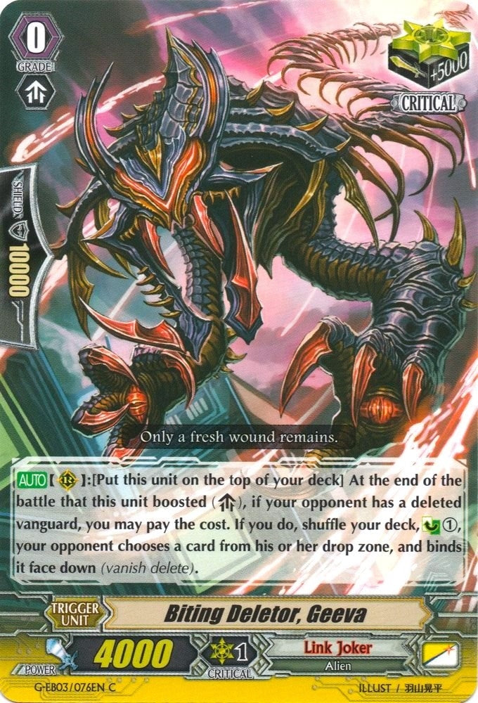 Biting Deletor Geeva (3076) [G-EB03] - Cardfight Vanguard Single