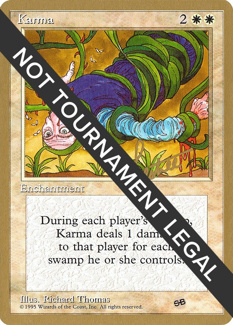 Karma - 1996 Bertrand Lestree (4ED) (SB) [WCD] - MTG Single
