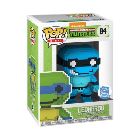 Teenage Mutant Ninja Turtles: Leonardo (Neon) (8-Bit) (Limited Edition) (Funko Shop Exclusive) (4) [POP!] - Funko Sealed