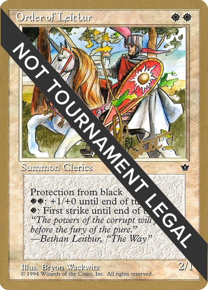 Order of Leitbur (Male) - 1996 Bertrand Lestree (FEM) [WCD] - MTG Single