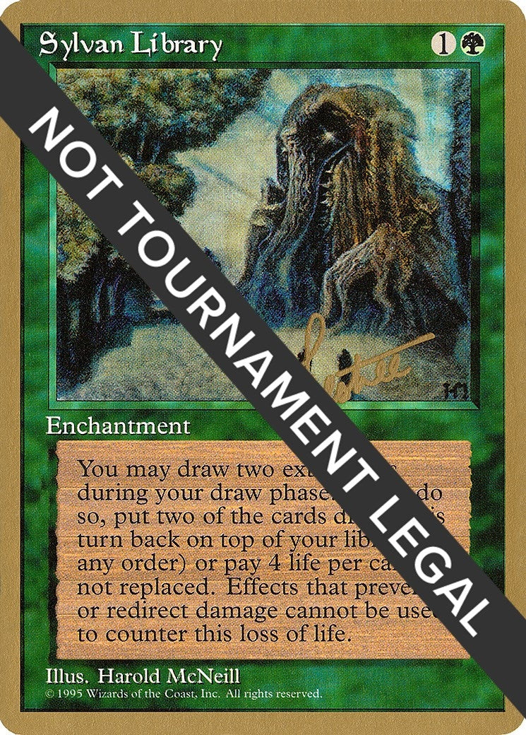 Sylvan Library - 1996 Bertrand Lestree (4ED) [WCD] - MTG Single