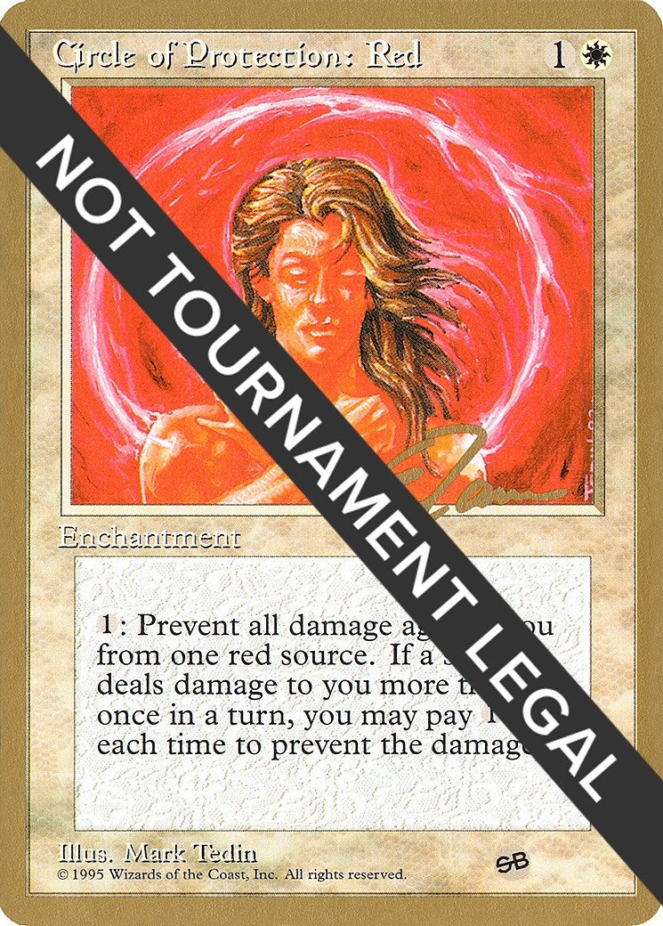 Circle of Protection: Red - 1996 Eric Tam (4ED) (SB) [WCD] - MTG Single