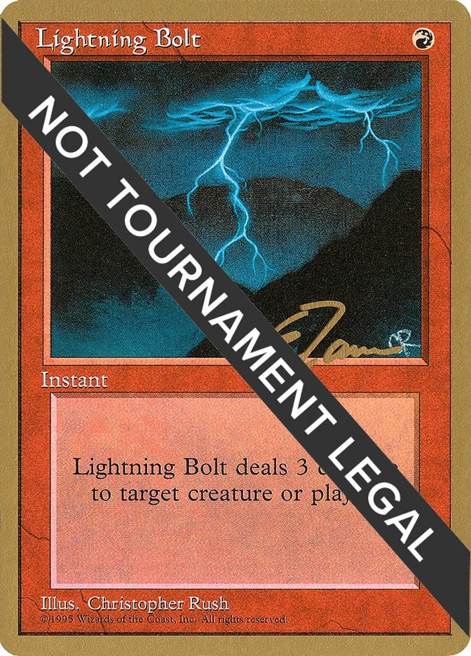 Lightning Bolt - 1996 Eric Tam (4ED) [WCD] - MTG Single