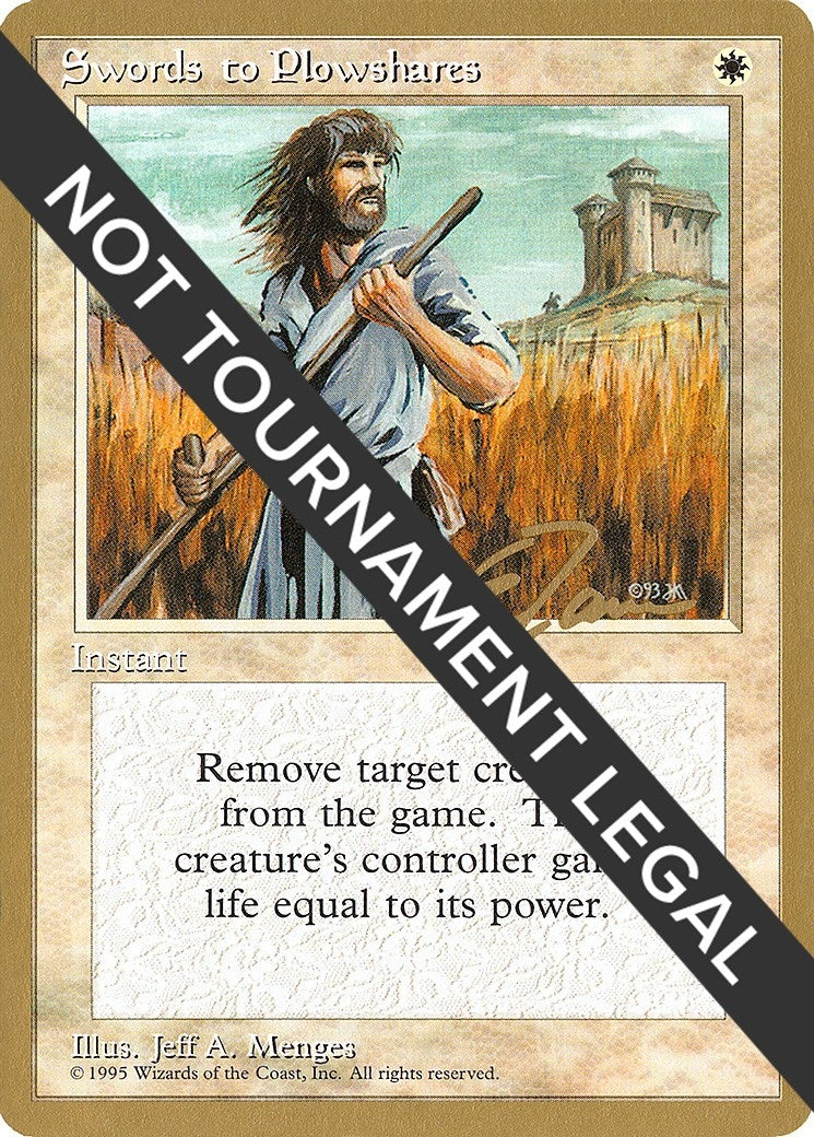 Swords to Plowshares - 1996 Eric Tam (4ED) [WCD] - MTG Single