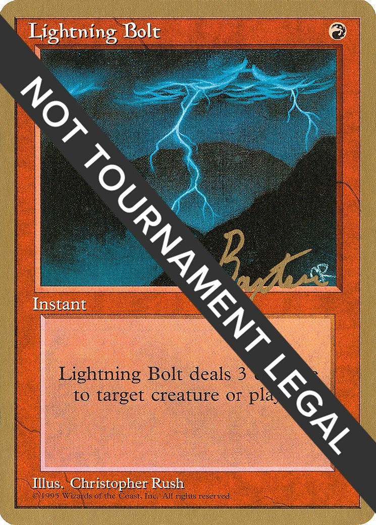 Lightning Bolt - 1996 George Baxter (4ED) [WCD] - MTG Single