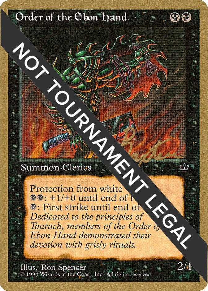 Order of the Ebon Hand (Spencer) - 1996 George Baxter (FEM) [WCD] - MTG Single